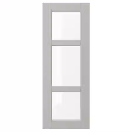LERHYTTAN Стеклянная дверь - светло-серый 30x80 см