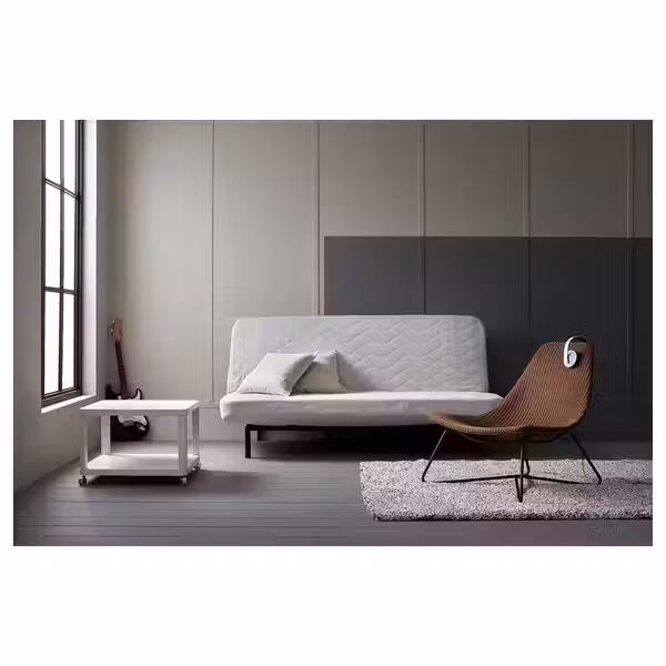 TINGBY Стол приставной на колесиках - белый 64x64 см - фото 2