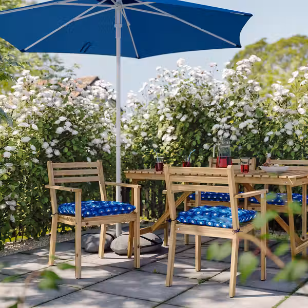 KLÖSAN КЛЁСАН Подушка на садовый стул - темно-синий 44x44 см - фото 4