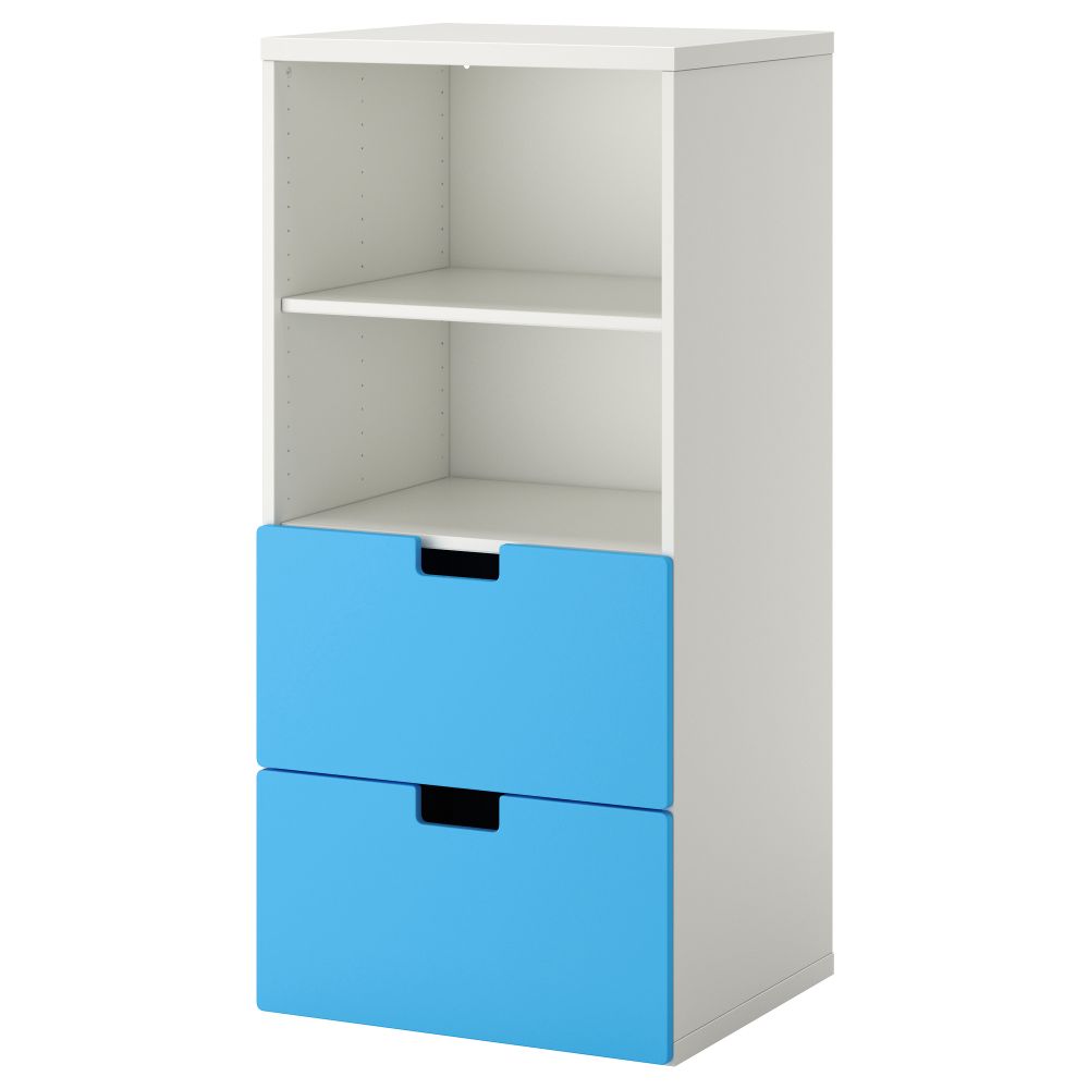 Комбинация для хранения СТУВА, белый, синий (60x50x128 см) - фото 1