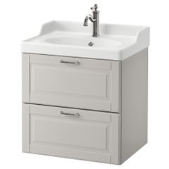Шкаф для раковины с 2 ящиками, 62x49x68 cm IKEA GODMORGON ГОДМОРГОН, RÄTTVIKEN РЭТТВИКЕН 292.933.52