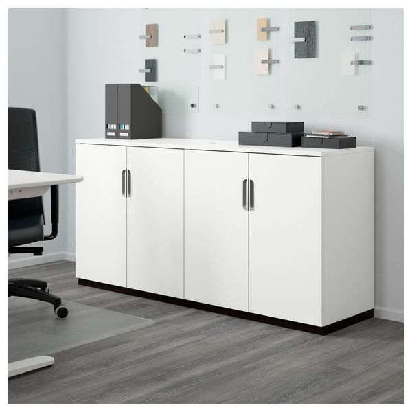 Комбинация для хранения с дверцами ГАЛАНТ, белый (160x80 см) - фото 2