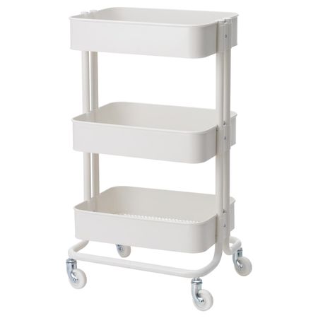 Тележка, белый 35x45x78 см IKEA RÅSKOG РОСКУГ 004.411.69
