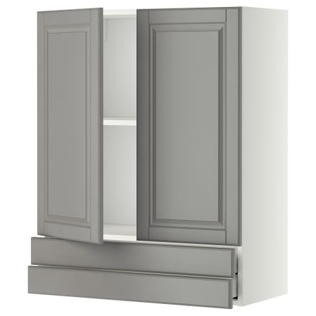 Навесной шкаф, 2 дверцы, 2 ящика, 80x100 cm IKEA METOD МЕТОД, MAXIMERA МАКСИМЕРА 994.687.58