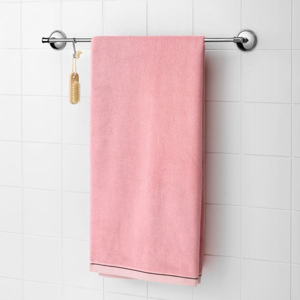 Банное полотенце, розовый 70x140 см IKEA ВИКФЬЕРД 804.052.28 - схема-чертеж с размерами