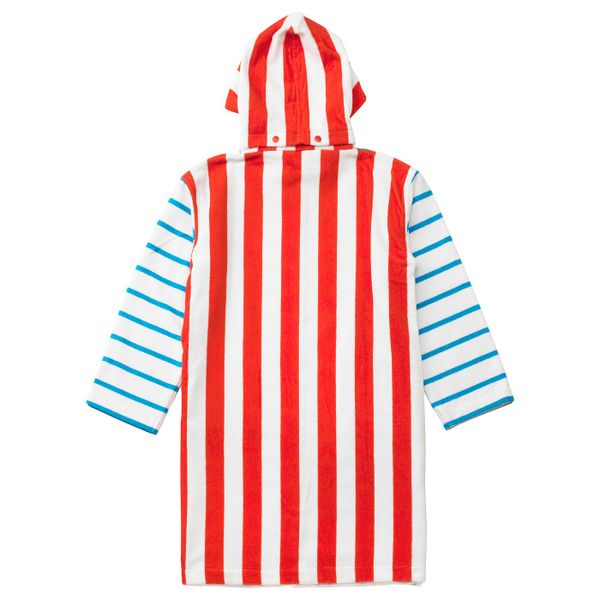 Халат купальный, в полоску синий-красный 152/164 IKEA SJÖLEJON СЬЁЛЕЙОН 204.171.68 - схема-чертеж с размерами