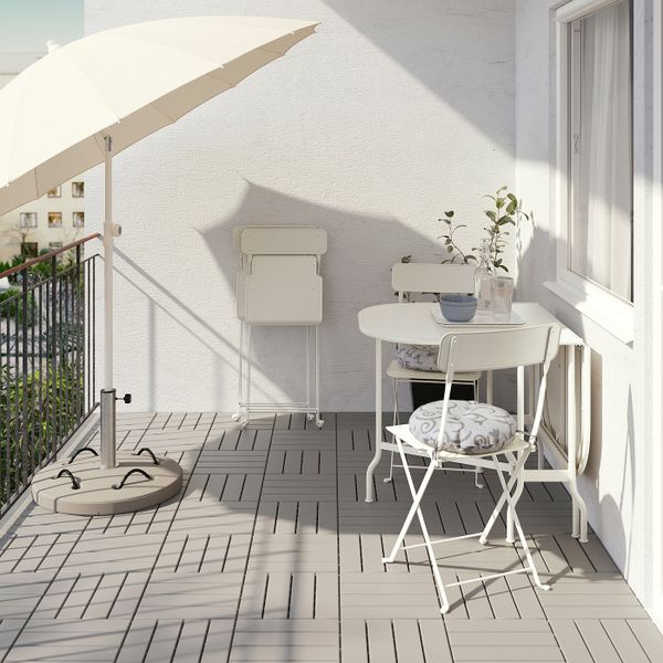 Складной стол, садовый, бежевый 24x77x130x74 см IKEA SALTHOLMEN САЛЬТХОЛЬМЕН 603.761.75 - фото 2