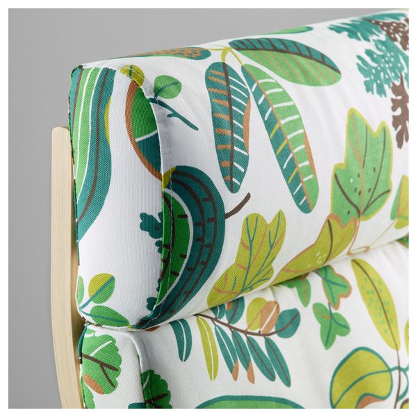 Кресло ПОЭНГ, березовый шпон, Симмарп зеленый - фото 4