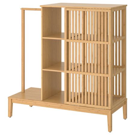 NORDKISA Открытый гардероб/раздвижная дверь - бамбук 120x123 см