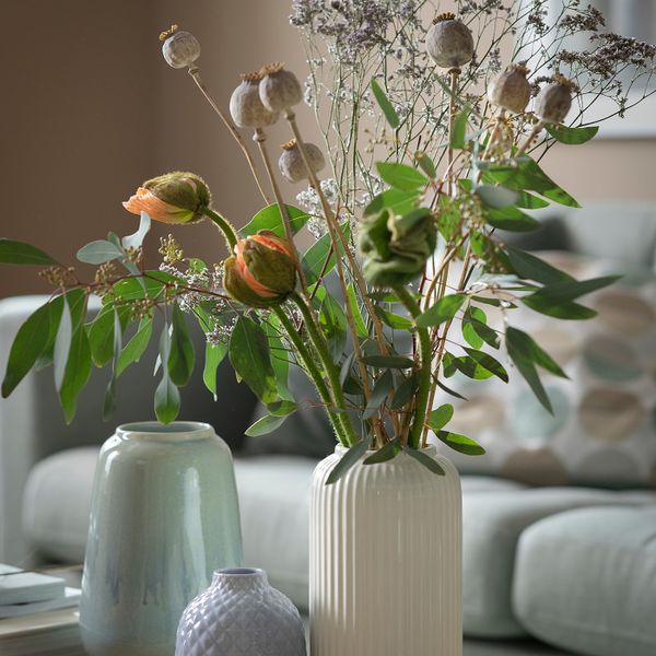 Ваза, сиреневый 12 см IKEA СТИЛРЕН 704.420.47 - схема-чертеж с размерами