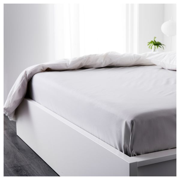 Простыня СЁМНИГ, светло-серый (240x260 см) - фото 2