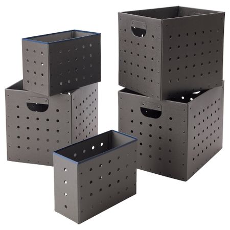 Набор коробок, 5 шт. ИКЕА ПС 2017, серый