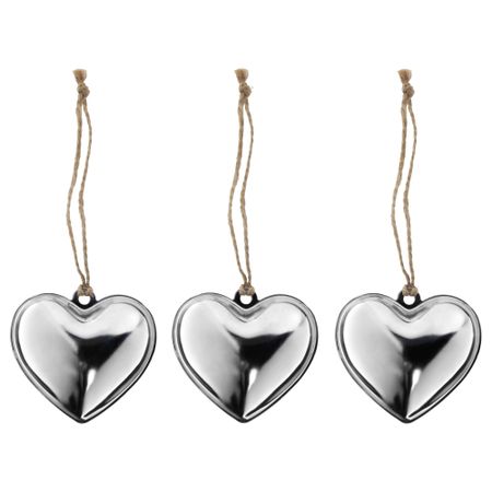 Украшение подвесное ВИНТЕР 2017, сердце, серебристый