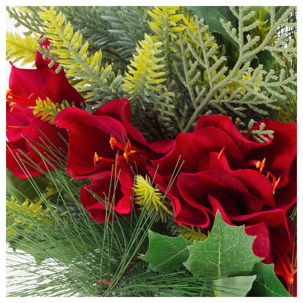 Искусственное растение в горшке ФЕЙКА, оформление красный (12 см) - схема-чертеж с размерами