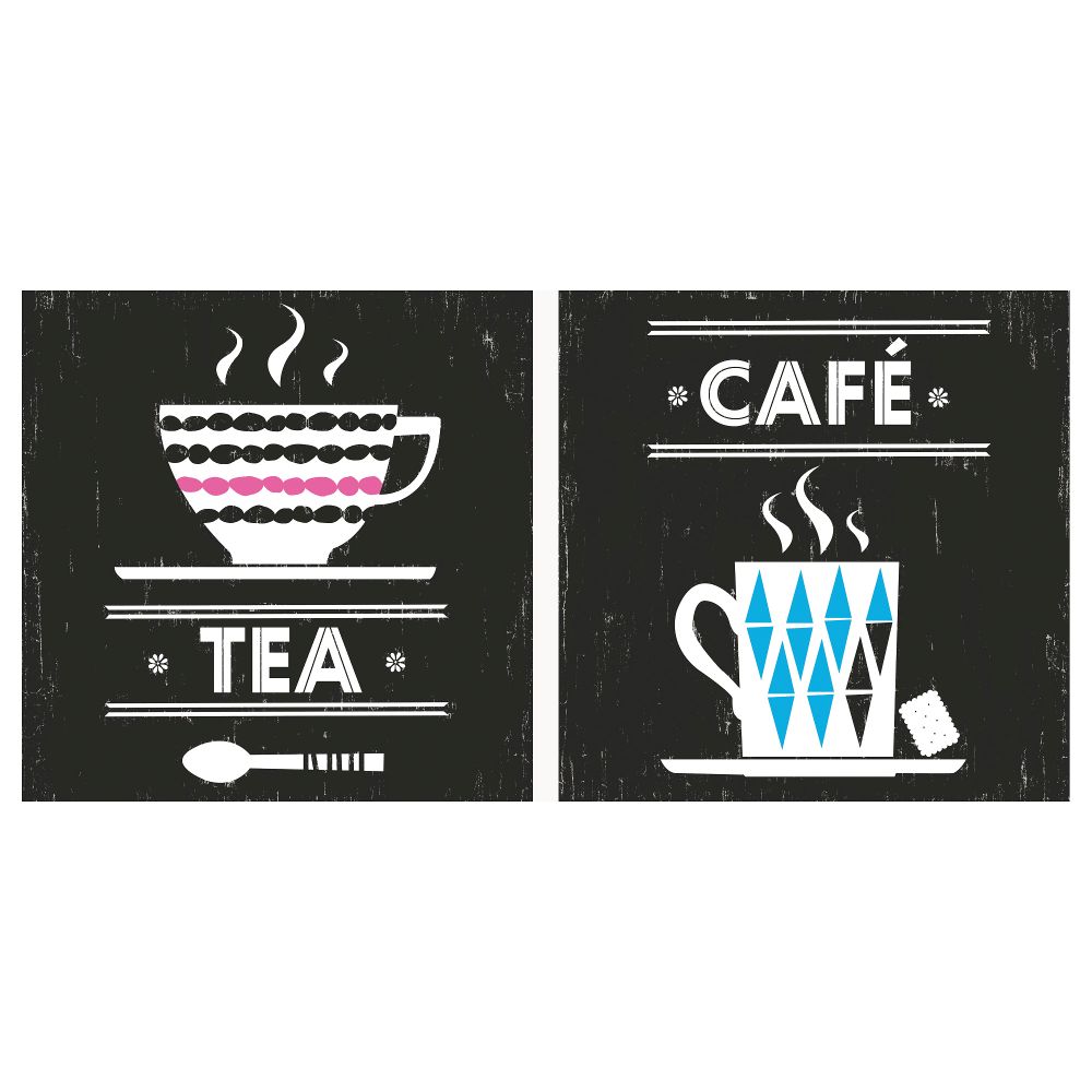 Картина, 2 шт ФИННЕРЮД, Перерыв (20x20 см) - схема-чертеж с размерами