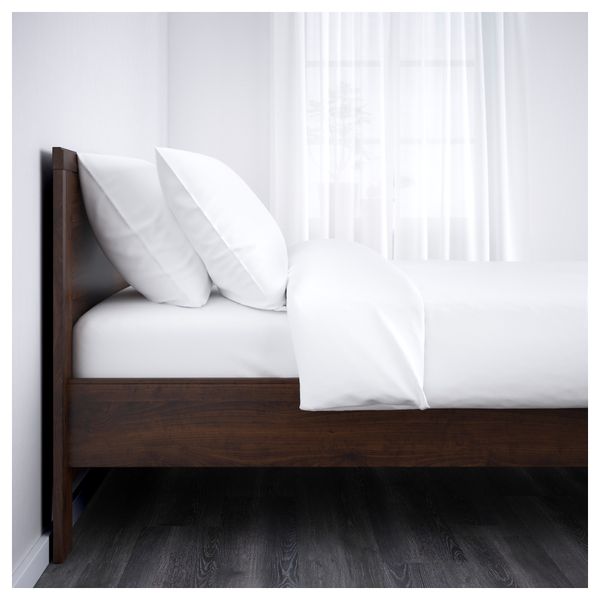 Каркас кровати БРУСАЛИ, коричневый, Леирсунд - фото 2