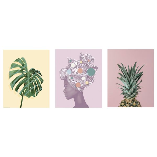 Постер, Ананас 40x50 см IKEA БИЛЬД 604.737.89 - схема-чертеж с размерами