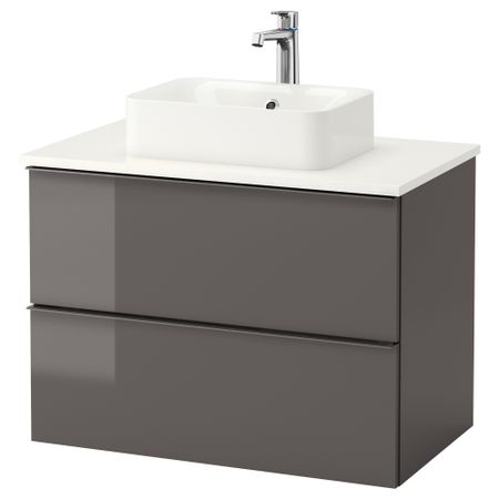 Шкаф со столешницей 45x32 раковина, 82x49x72 cm IKEA GODMORGON ГОДМОРГОН, TOLKEN ТОЛКЕН 792.089.12