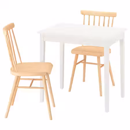 NÄSINGE НЭСИНГЕ / HÖGVED ХЁГВЕД Стол и 2 стула