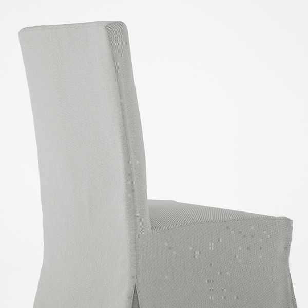 Стул с длинным чехлом, темно-коричневый/Оррста светло-серый IKEA ХЕНРИКСДАЛЬ 192.177.83 - фото 5