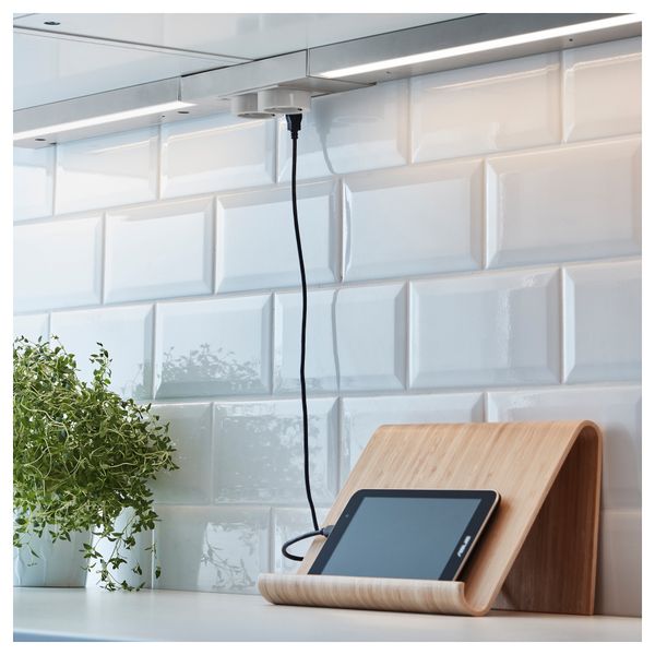 2-местный блок с USB-портом УТРУСТА, цвет алюминия - фото 4