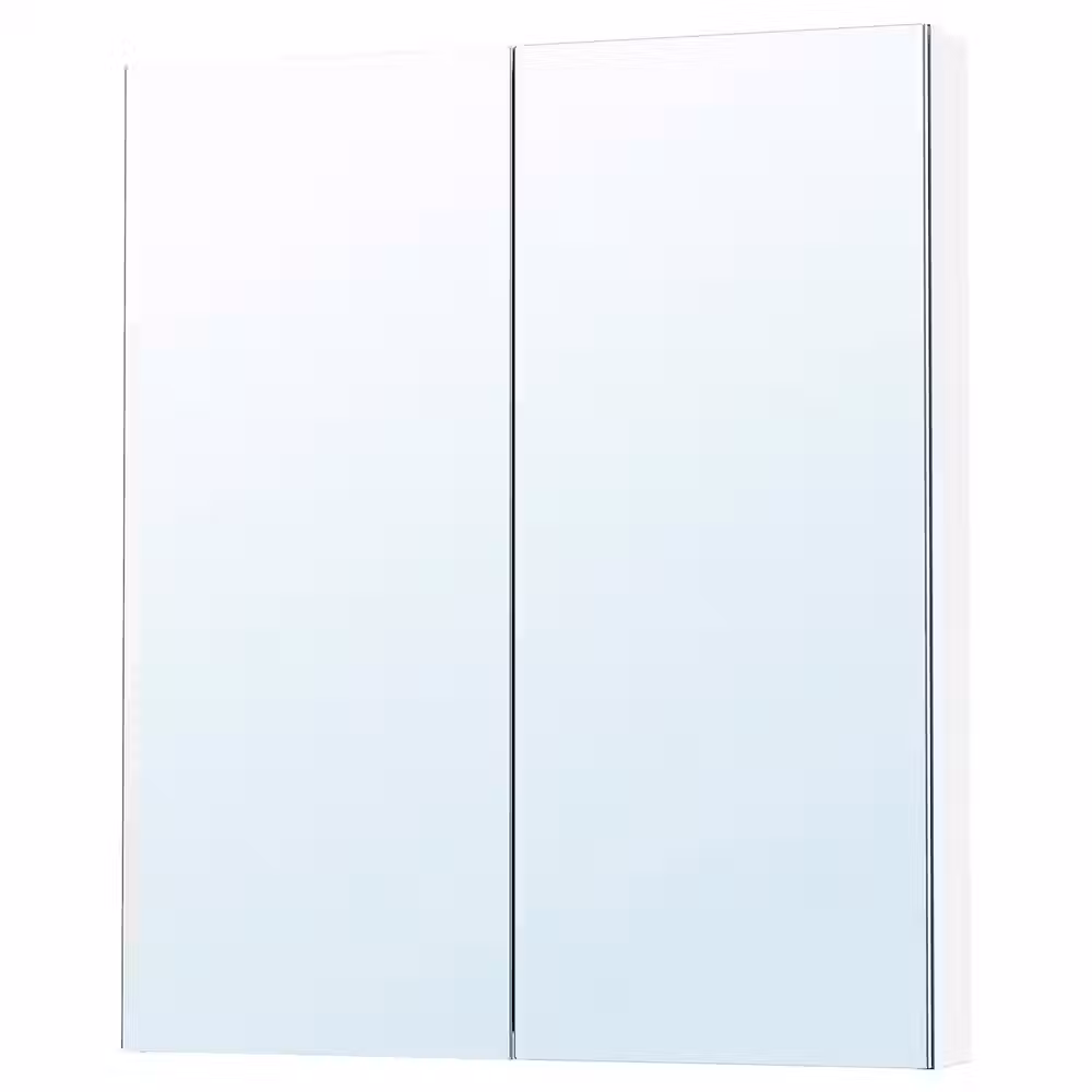 LETTAN Зеркальный шкаф с дверцами - зеркальный эффект/зеркальное стекло 80x15x95 см - фото 1