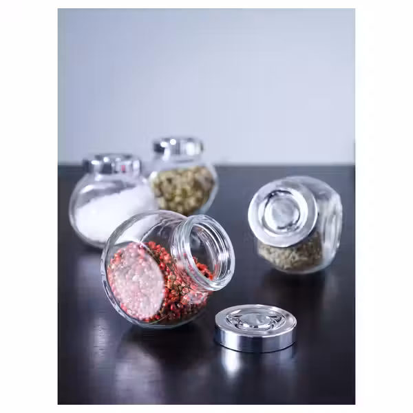 RAJTAN Банка для специй - стекло/цвет алюминия 15 сл - фото 3