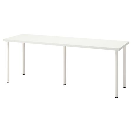 Письменный стол, белый 200x60 см IKEA LAGKAPTEN ЛАГКАПТЕН / ADILS АДИЛЬС 794.175.76