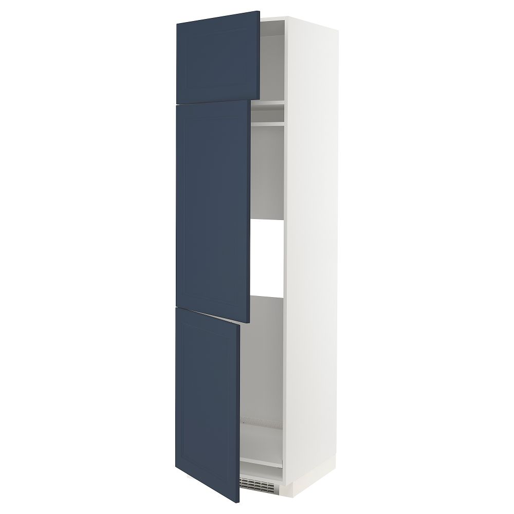 Высокий шкаф для холодильник, морозилки, 3 дверцы IKEA METOD МЕТОД 294.550.85 - фото 1