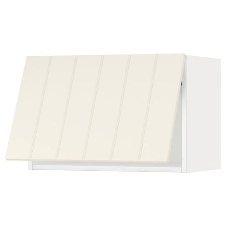 Навесной горизонтальный шкаф, белый/Хитарп белый с оттенком 60x40 см IKEA METOD МЕТОД 093.938.71
