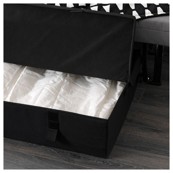 Кресло-кровать ЛИКСЕЛЕ МУРБО, Эббарп черный/белый - фото 4