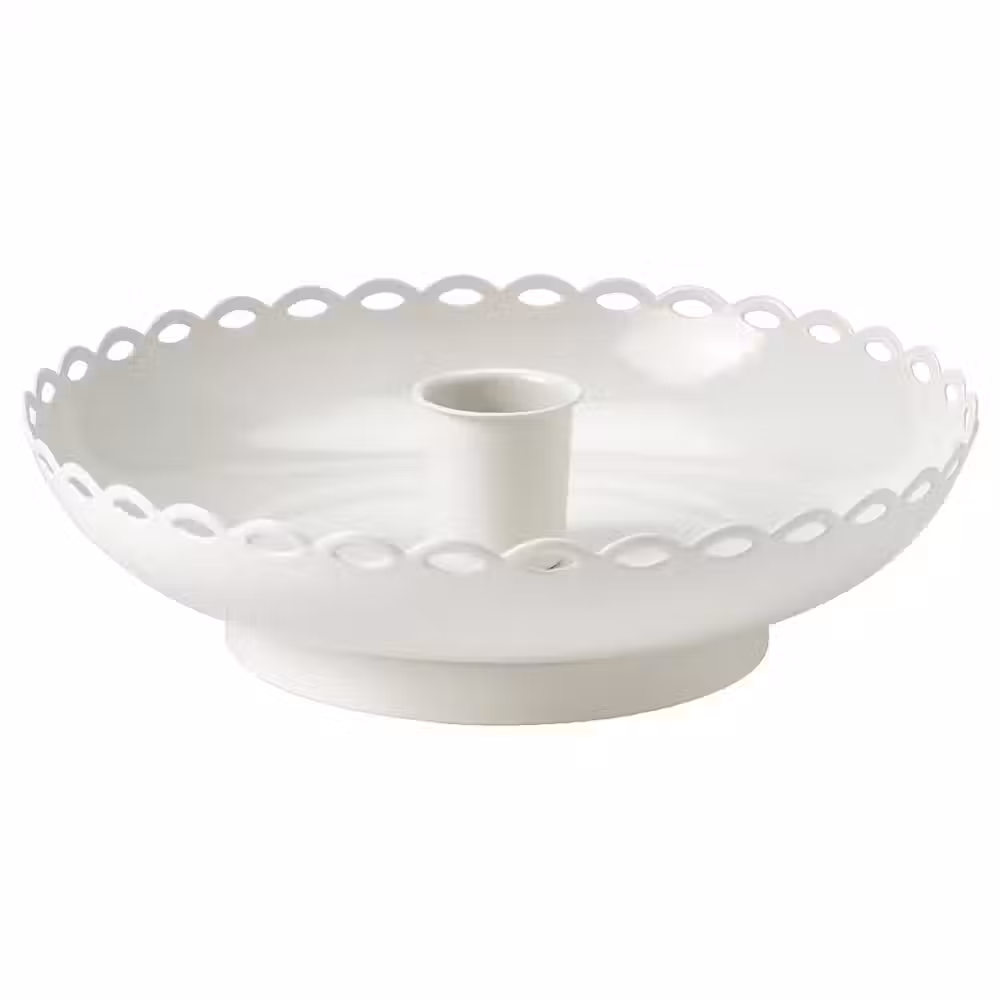 TURTURDUVA ТУРТУРДУВА Подсвечник - белый с оттенком 4 см - фото 1