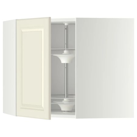 METOD Угл нвсн шкф с вращающ секц - белый/Bodbyn белый с оттенком 68x60 см