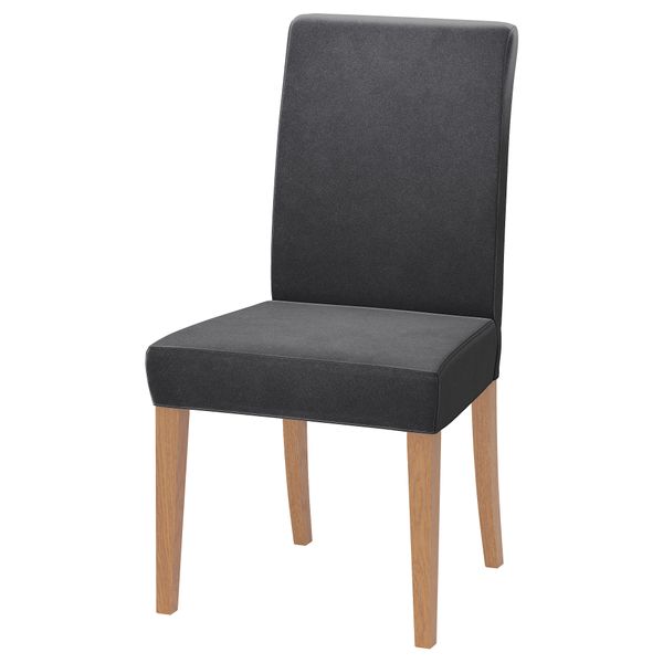 Стул ХЕНРИКСДАЛЬ, дуб, Дьюпарп темно-серый - фото 1