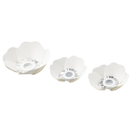 Набор украшений, 3 штуки ВИНТЕР 2018, белый/серебристый