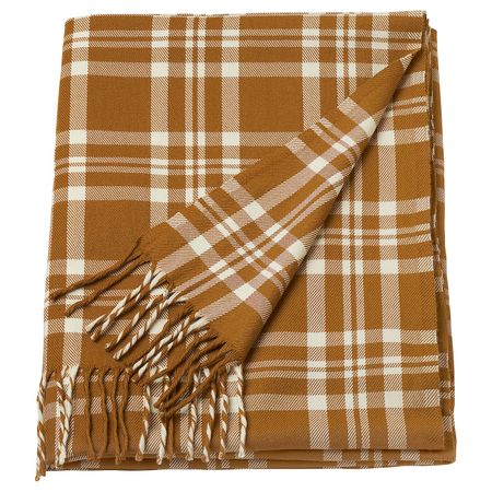 Плед, желто-бежевый 150x200 см IKEA DAGNHILD ДАГНХИЛЬД 105.124.15