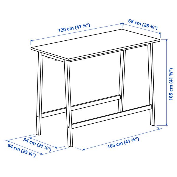 IKEA, дополнительный ракурс - схема-чертеж с размерами