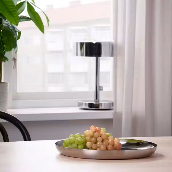 TUVHÄTTA ТУВХЭТТА Блюдо - нержавеющ сталь 32 см - схема-чертеж с размерами