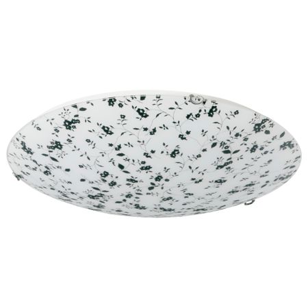 Потолочный светильник ДУВЕКУЛЛА, черный, цветы