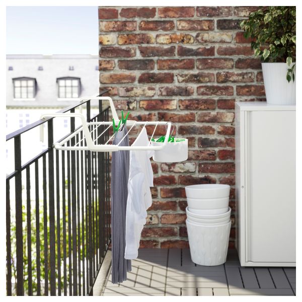 Сушилка для белья АНТОНИУС, белый (77x40-49 см) - схема-чертеж с размерами