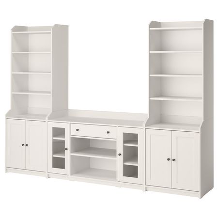 HAUGA Комбинация д/хранения - белый 279x46x199 см