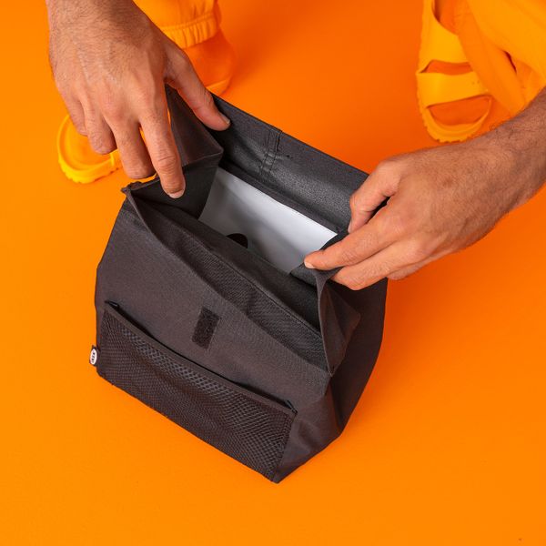 Сумка для/завтраков, черный 22x17x35 см IKEA FRAMTUNG ФРАМТУНГ 504.992.33 - фото 8