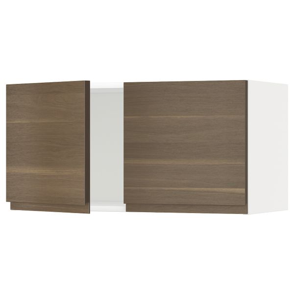 Навесной шкаф с 2 дверями, белый/Воксторп грецкий орех 80x40 см IKEA METOD МЕТОД 692.243.09 - схема-чертеж с размерами