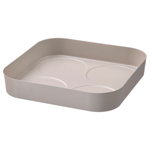 Подставка для баночек со специями, серо-бежевый, 17x17 см IKEA HALVTOM 805.394.59 - фото 2