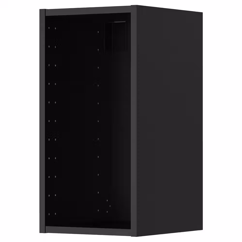 METOD Каркас навесного шкафа - черно-серый 30x37x60 см - схема-чертеж с размерами