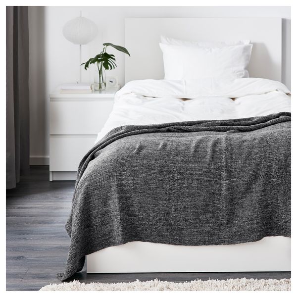 Плед ГУРЛИ, серый/черный (120x180 см) - фото 5