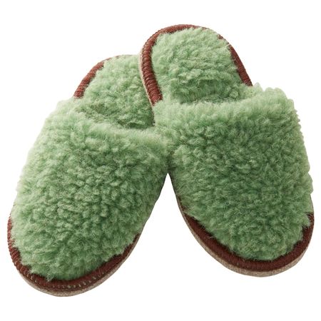 Тапочки, зеленый S/M IKEA FEGEN ФЕГЕН 803.776.59