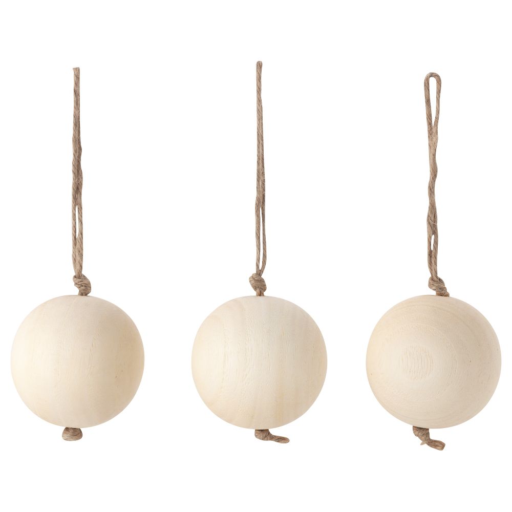 Украшение, шар ВИНТЕР 2015, дерево (6.5 см) - схема-чертеж с размерами