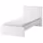 MALM Каркас кровати с матрасом - белый/Åbygda жесткий 90x200 см