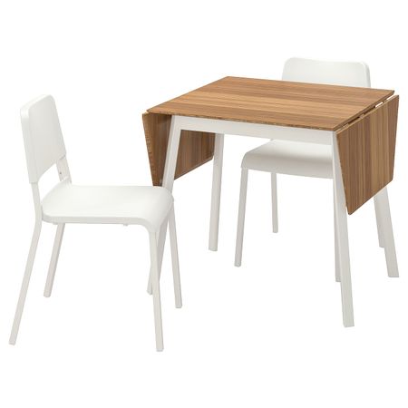 Стол и 2 стула, бамбук белый/белый IKEA IKEA PS 2012 ИКЕА ПС 2012 / TEODORES ТЕОДОРЕС 592.292.46
